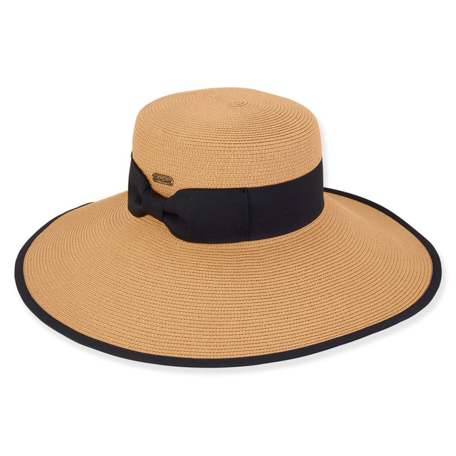 sun n sand Vela | Women's Paper Braid Floppy Hat | HH3073
