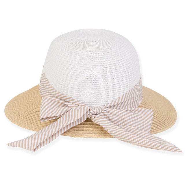 Sun N Sand Villa | Women's Paper Straw Tapered Brim Hat | HH2838