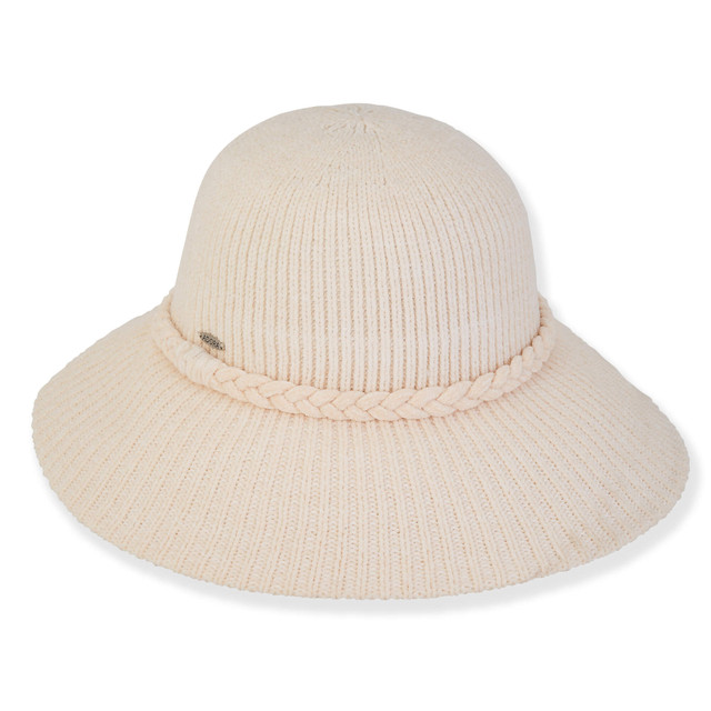 Sun N Sand Wheatley | Women's Poly Fabric Bucket Self Braided Trim | AD1542