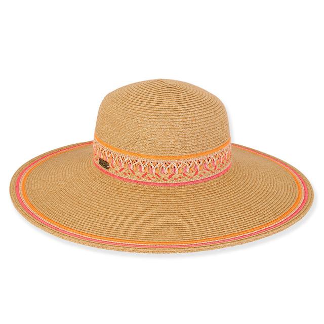 Sun N Sand Willa | Women's Paper Braid Floppy Hat | HH3067