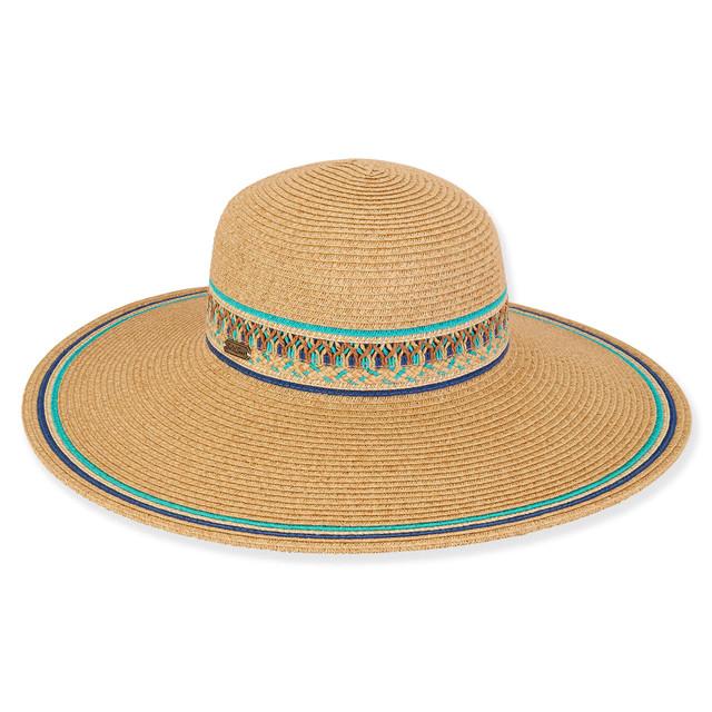 sun n sand Willa | Women's Paper Braid Floppy Hat | HH3067