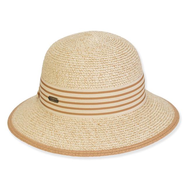 sun n sand Women's Beige Paperbraid Bucket Brim 2.5