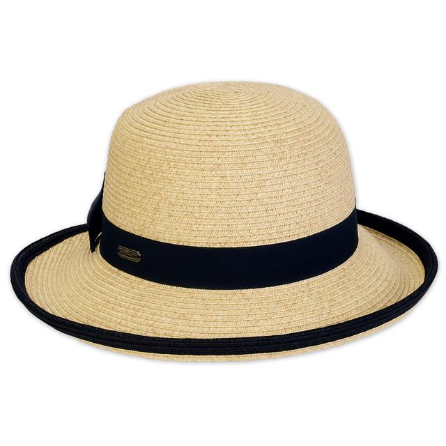 sun n sand Women's Beige Paperbraid Bucket Up Turn Brim 3