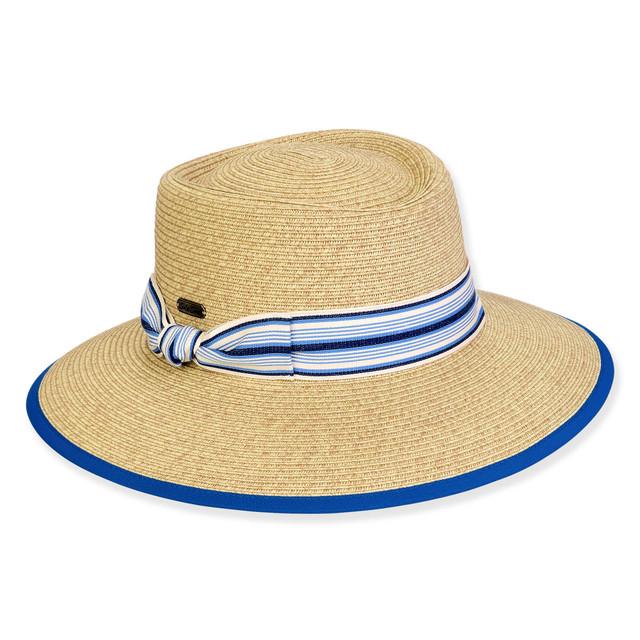 sun n sand Women's Beige Paperbraid Gambler Brim 3.25