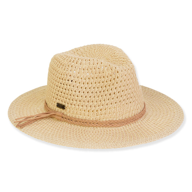 sun n sand Women's Beige Polyester Safari Brim 2.75