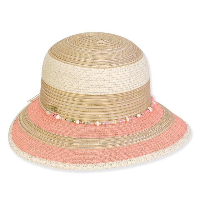 sun n sand Women's Coral Paperbraid/Poly Braid Backless Brim 3