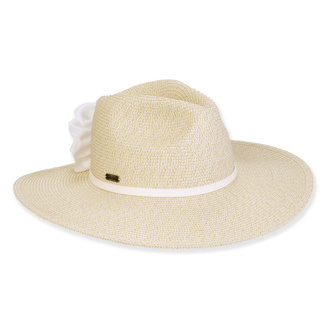 sun n sand Women's Ecru Paperbraid Safari Brim 3.75