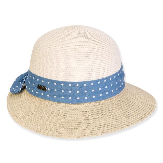 sun n sand Women's Ecru Paperbraid Tapered Brim 2.5