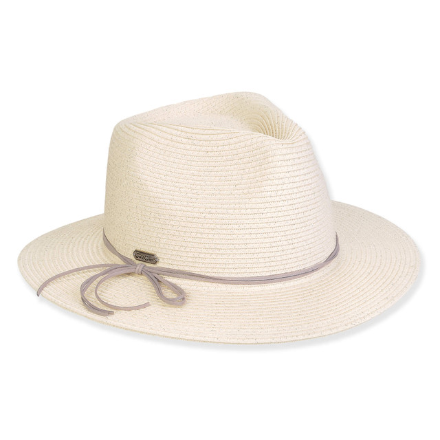 sun n sand Women's Ivory Paperbraid Fedora Brim 2.5