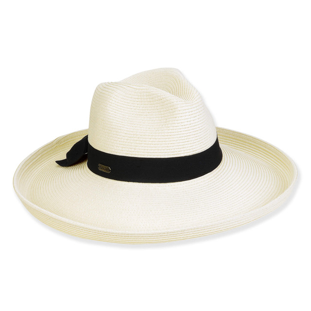 sun n sand Women's Ivory Paperbraid Pinched Up Brim Brim 4
