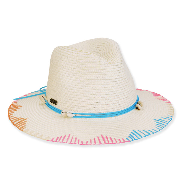 sun n sand Women's Ivory Paperbraid Safari Brim 2.75