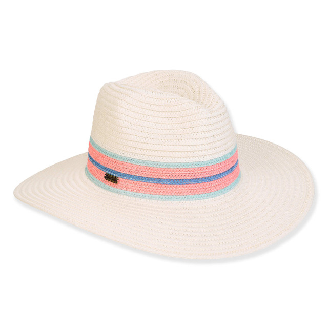 sun n sand Women's Ivory Paperbraid Safari Brim 3.5