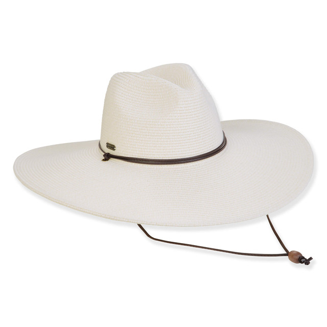 sun n sand Women's Ivory Paperbraid Safari Brim 4.75