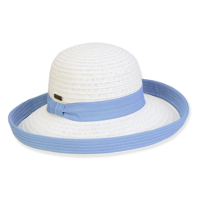 sun n sand Women's Ivory Paperbraid Up Brim Brim 3.25