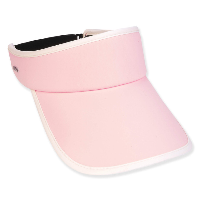 sun n sand Women's Light Pink Polyester Visor Brim 4
