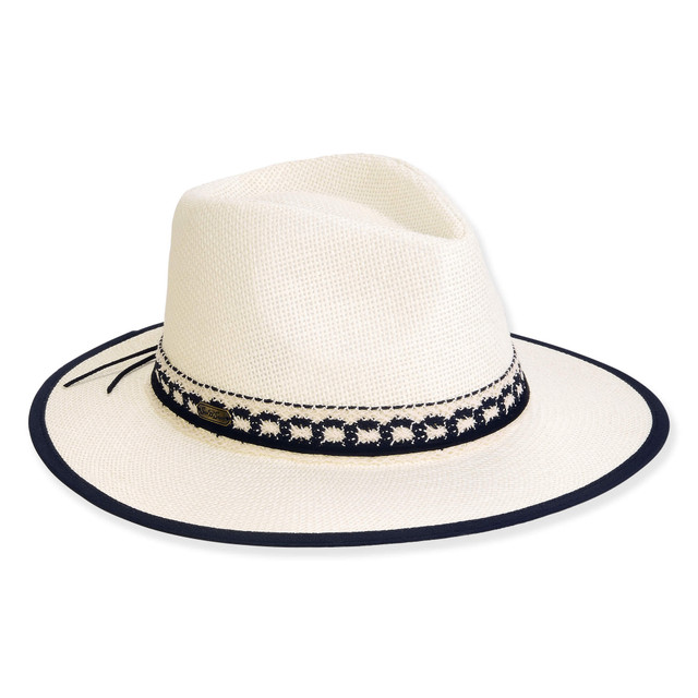sun n sand Women's Neutral Paper Straw Safari Brim 2.75