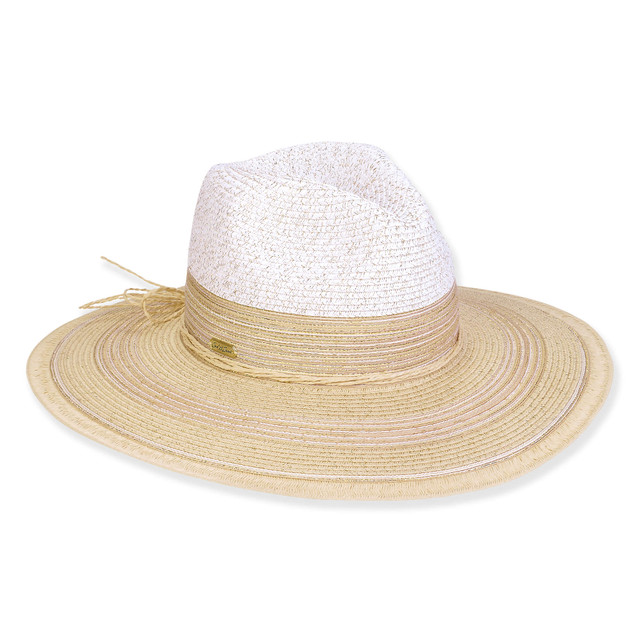 sun n sand Women's Neutral Paperbraid Safari Brim 4