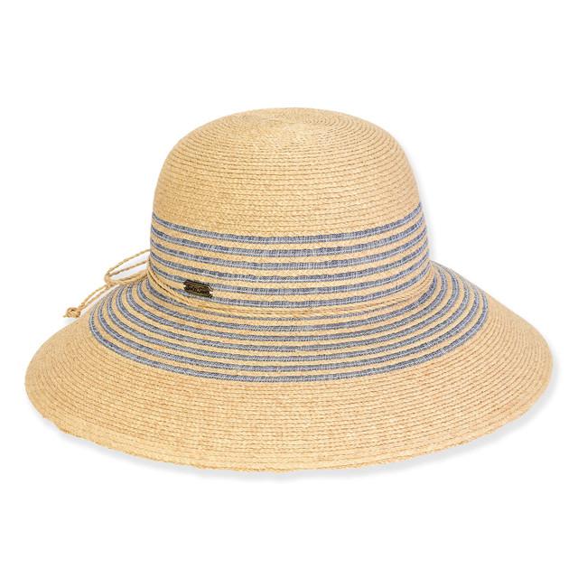 sun n sand Women's Neutral Raffia /Polyester Bucket Brim 4