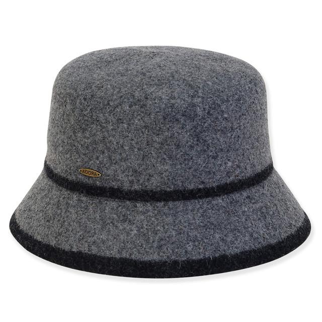 sun n sand Women's Soft Wool Bucket Contrast Trim | AD1444
