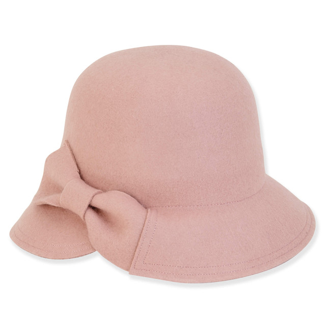 Sun N Sand Women's Soft Wool Cloche Self Bow Trim | AD1499
