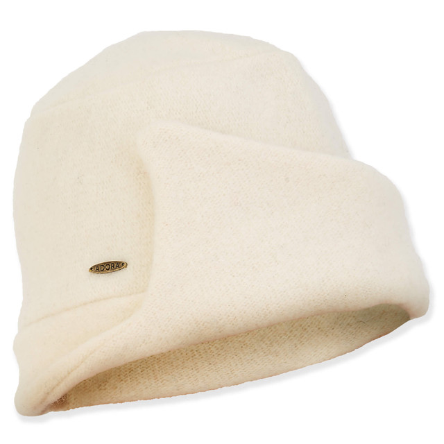 sun n sand Women's Soft Wool Cloche Self Trim | AD1445