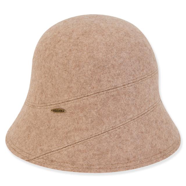Sun N Sand Women's Soft Wool Cloche Self Trim | AD1449