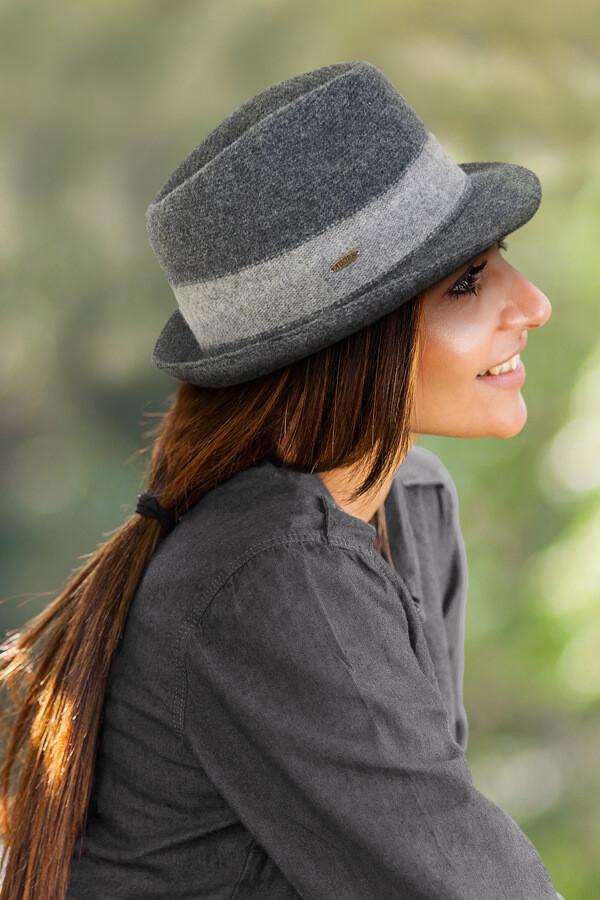 Sun N Sand Women's Soft Wool Fedora Contrast Trim | AD1455
