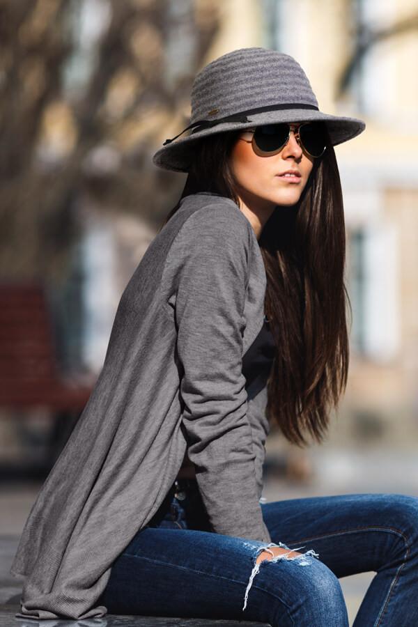 Sun N Sand Women's Soft Wool Floppy Suede Trim | AD1517