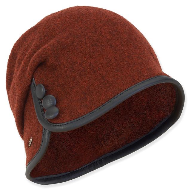 Sun N Sand Women's Soft Wool Turban Faux Leather Edge | AD1452