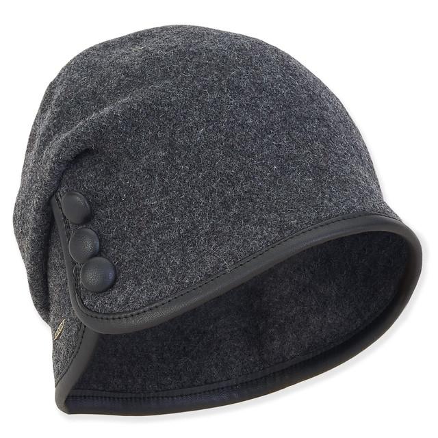 sun n sand Women's Soft Wool Turban Faux Leather Edge | AD1452