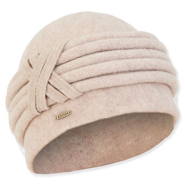 sun n sand Women's Soft Wool Turban Self Trim | AD1451