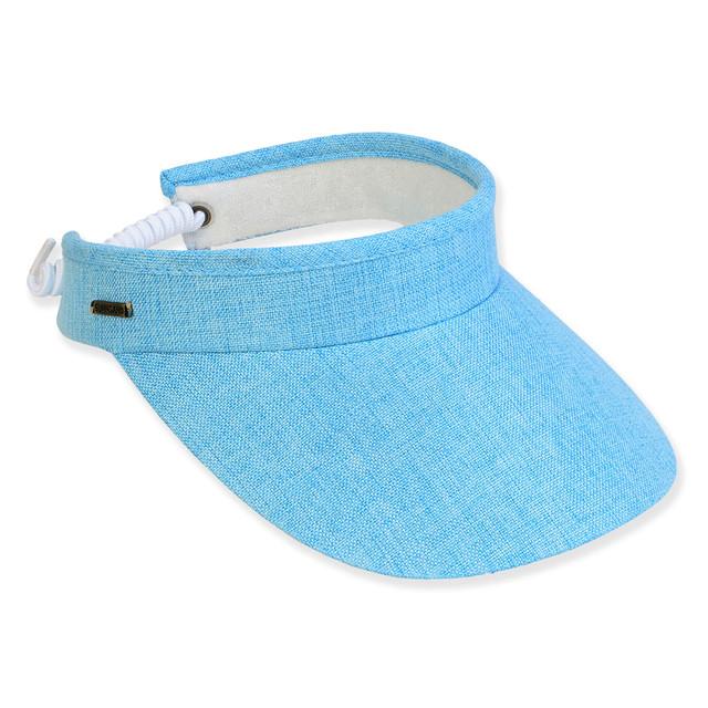 sun n sand Women's Turquoise Polyester Visor Brim 3.5