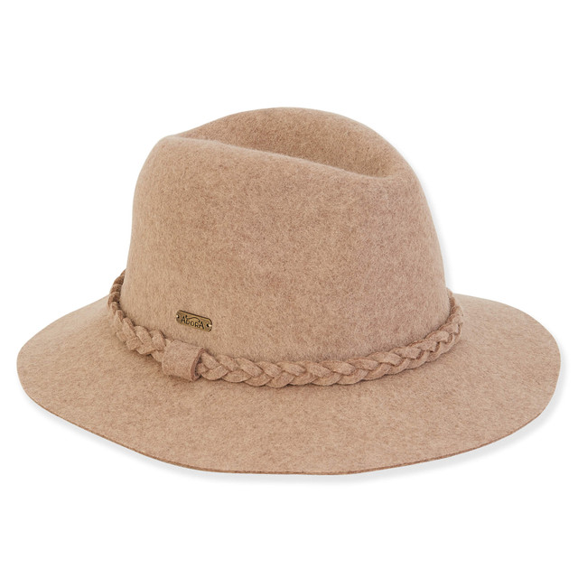 Sun N Sand Women's Wool Felt Safari Self Braid Trim | AD1409