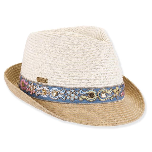 sun n sand Womens Fedora Hat | Adjustable | UPF 50+ | Sun N Sand | HH3512 sun n sand Womens Fedora Hat | Adjustable | UPF 50+ | Sun N Sand | HH3512