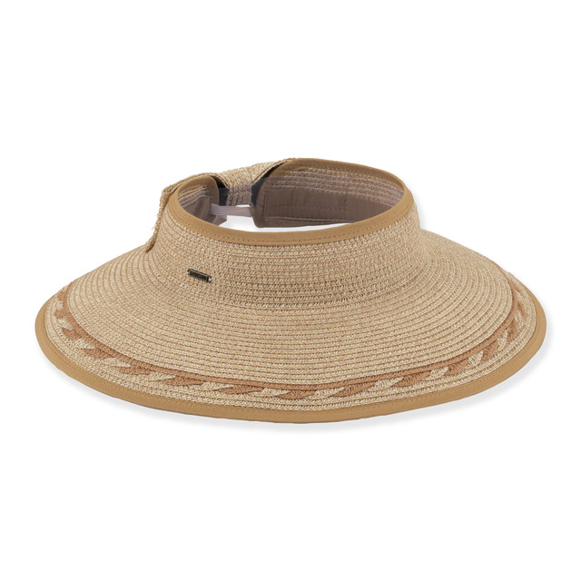 Sun N Sand Womens Packable Rollup Visor | Adjustable Hook And Loop | UPF 50+ | Sun N Sand | HH3557