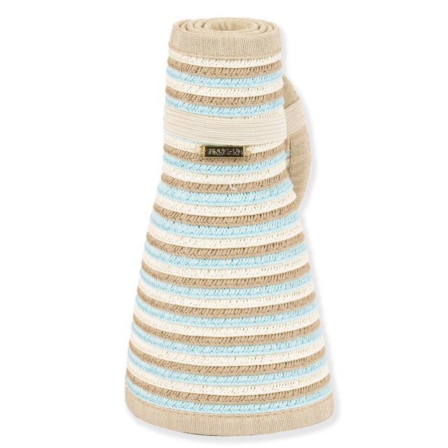 Sun N Sand Womens Packable Rollup Visor | Adjustable Hook And Loop | UPF 50+ | Sun N Sand | HH3556