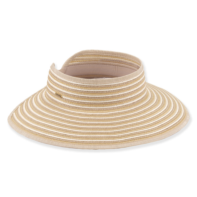 sun n sand Womens Packable Rollup Visor | Adjustable Hook and Loop | UPF 50+ | Sun N Sand | HH3556