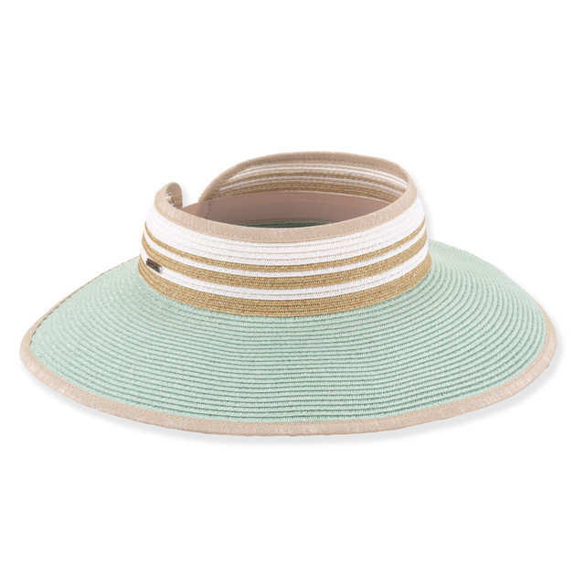 Sun N Sand Womens Packable Rollup Visor | Adjustable Hook And Loop | UPF 50+ | Sun N Sand | HH3555