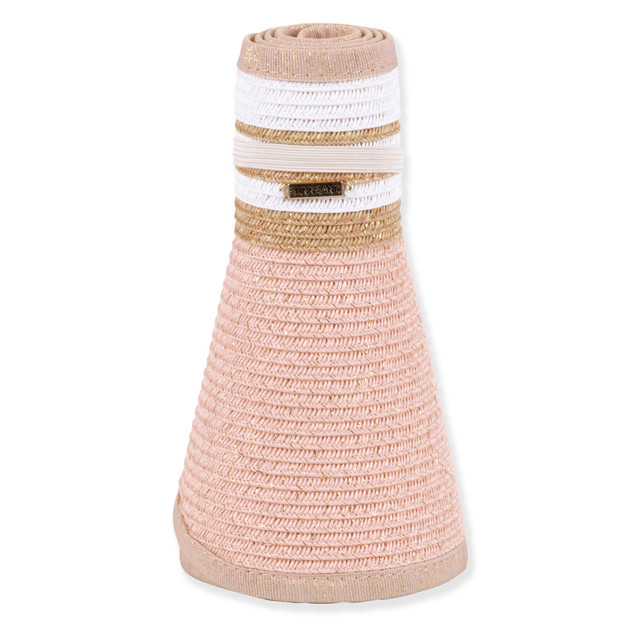 Sun N Sand Womens Packable Rollup Visor | Adjustable Hook And Loop | UPF 50+ | Sun N Sand | HH3555