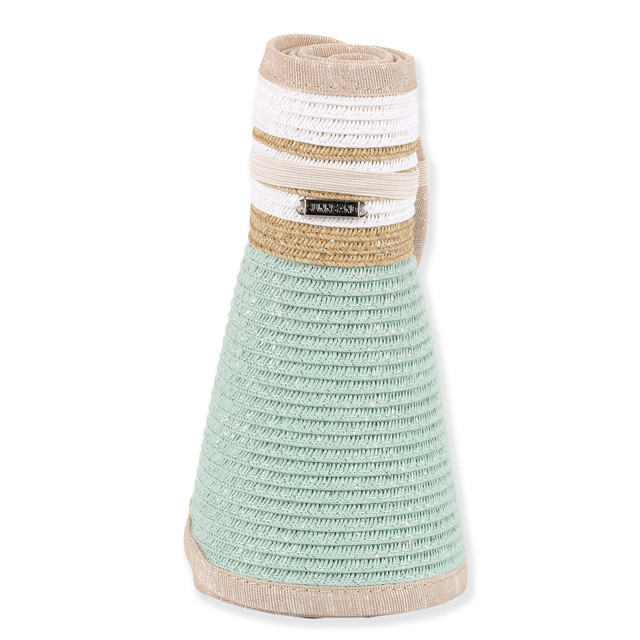 Sun N Sand Womens Packable Rollup Visor | Adjustable Hook And Loop | UPF 50+ | Sun N Sand | HH3555