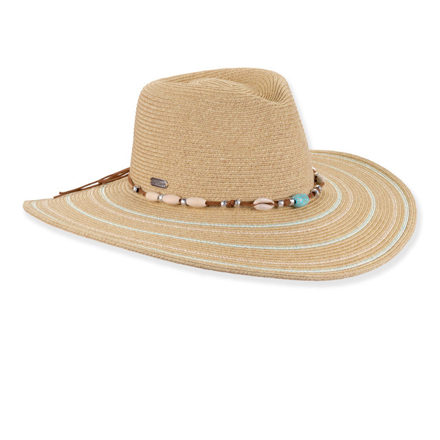 Sun N Sand Womens Safari Hat | Adjustable | UPF 50+ | Metallic Lurex | Sun N Sand | HH3510