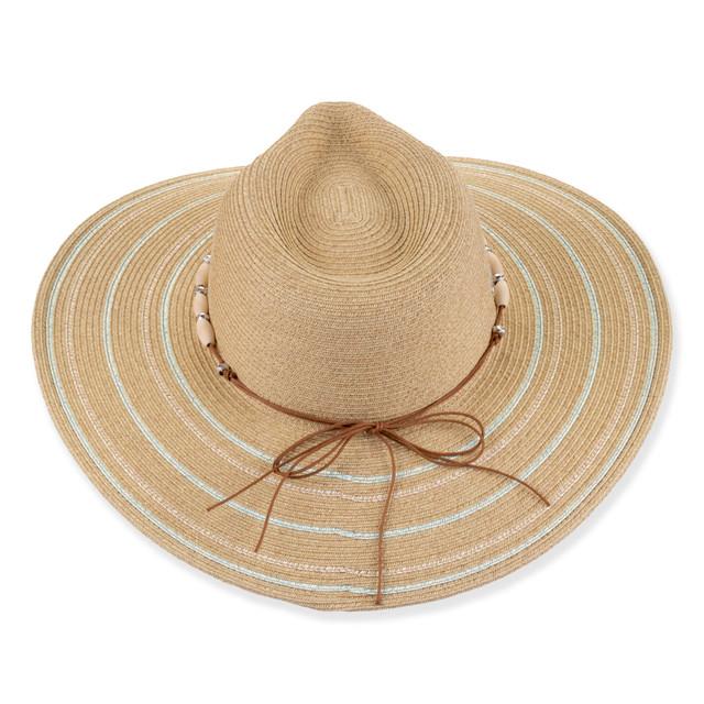 Sun N Sand Womens Safari Hat | Adjustable | UPF 50+ | Metallic Lurex | Sun N Sand | HH3510