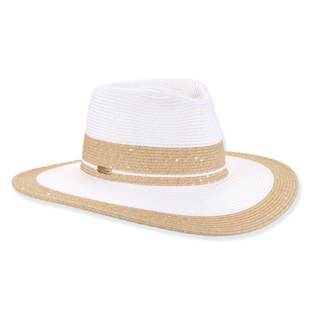 sun n sand Womens Safari Hat | Adjustable | UPF 50+ | Metallic Lurex | Sun N Sand | HH3509