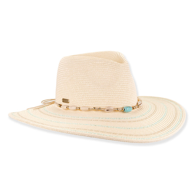 sun n sand Womens Safari Hat | Adjustable | UPF 50+ | Metallic Lurex | Sun N Sand | HH3510