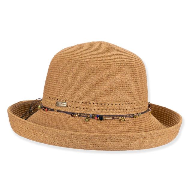 Sun N Sand Womens UpBrim Hat | Adjustable | UPF 50+ | Metallic Lurex | Sun N Sand | HH3559