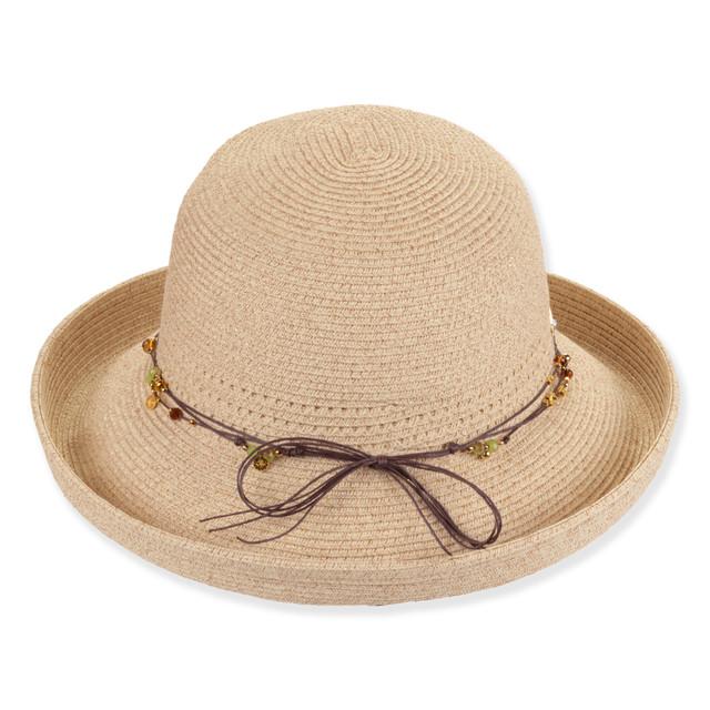 Sun N Sand Womens UpBrim Hat | Adjustable | UPF 50+ | Metallic Lurex | Sun N Sand | HH3559