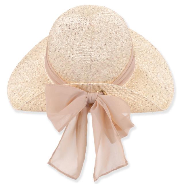 Sun N Sand Womens Upturn Hat | Adjustable | UPF 50+ | Metallic Sequins | Sun N Sand | HH3579