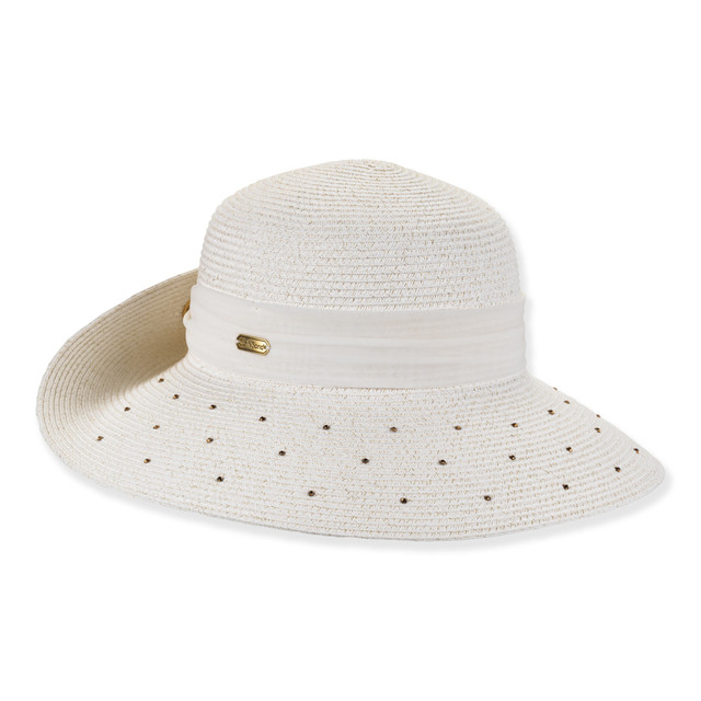 sun n sand Womens Upturn Hat | Adjustable | UPF 50+ | Rhinestones | Sun N Sand | HH3480