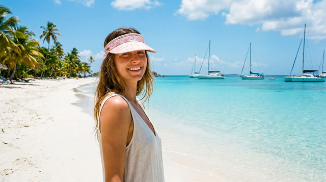 Sun N Sand Womens Visor | Adjustable Coil Sizer | UPF 50+ | Sun N Sand | HH3656