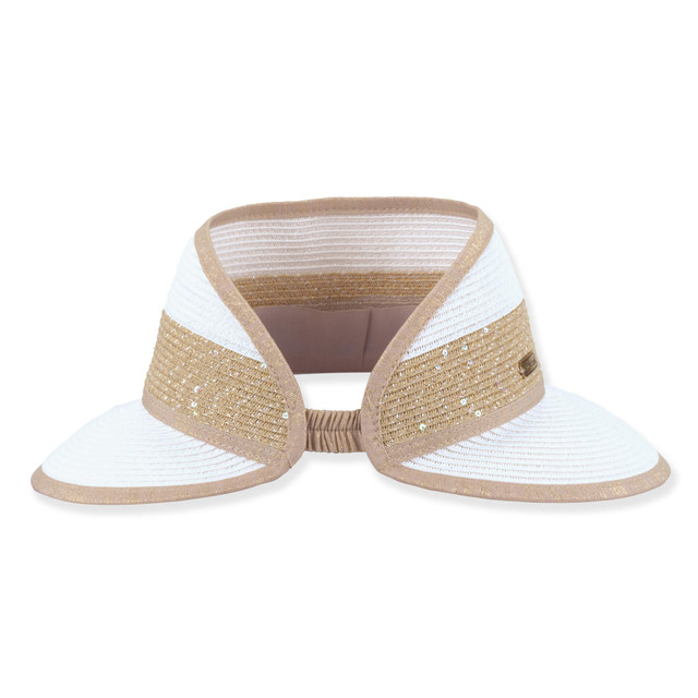 Sun N Sand Womens Visor | Adjustable Elastic Band | UPF 50+ | Sun N Sand | HH3545